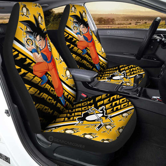 Pittsburgh Penguins Car Seat Covers Goku Car Decorations For Fans - Gearcarcover - 1