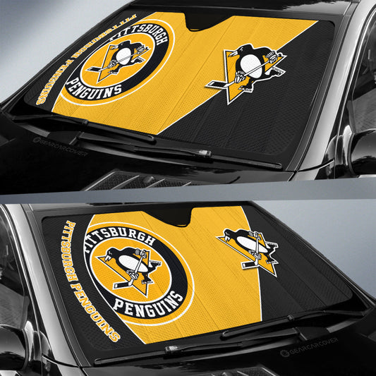 Pittsburgh Penguins Car Sunshade Custom Car Accessories For Fans - Gearcarcover - 2
