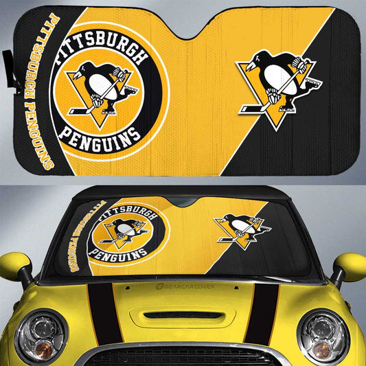 Pittsburgh Penguins Car Sunshade Custom Car Accessories For Fans - Gearcarcover - 1
