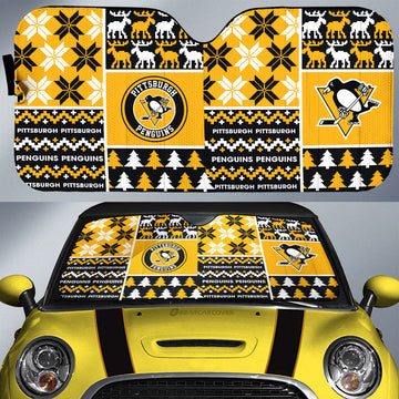 Pittsburgh Penguins Car Sunshade Custom Ugly Style Car Accessories - Gearcarcover - 1