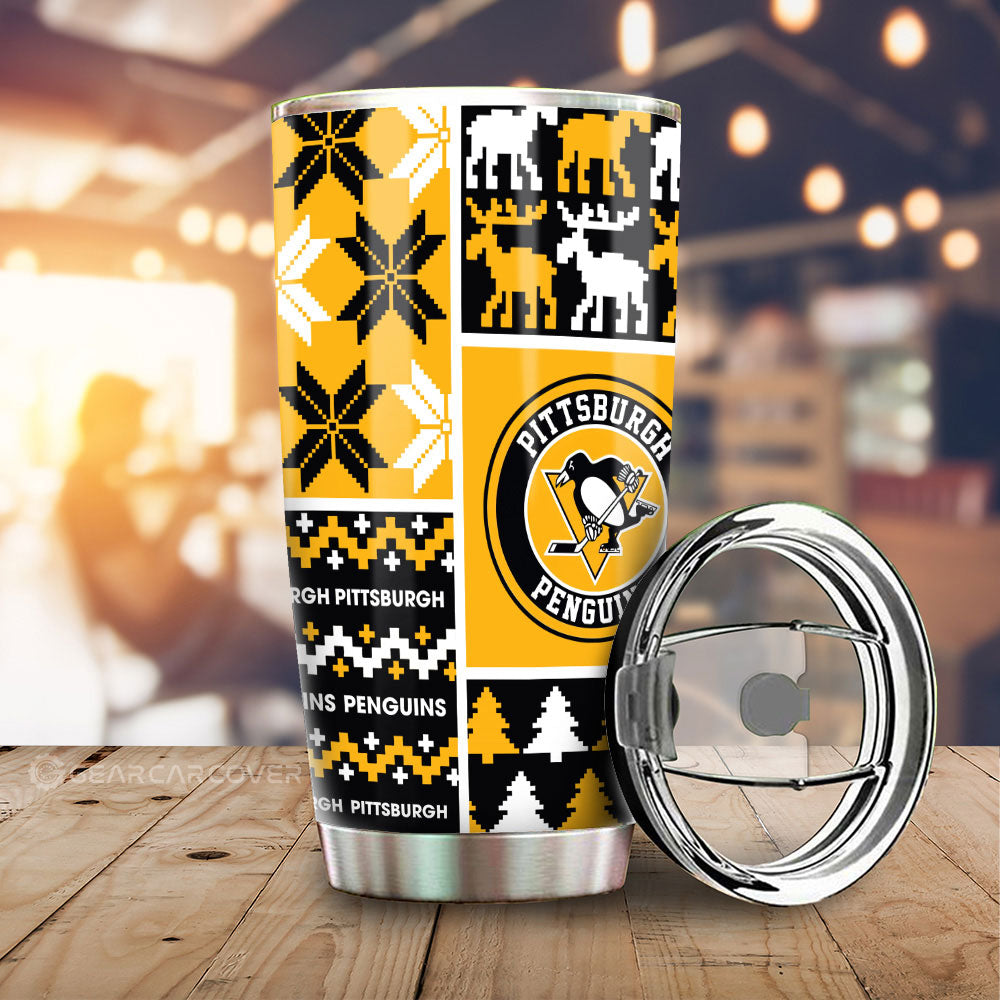 Pittsburgh Penguins Tumbler Cup Custom Ugly Style Car Accessories - Gearcarcover - 1