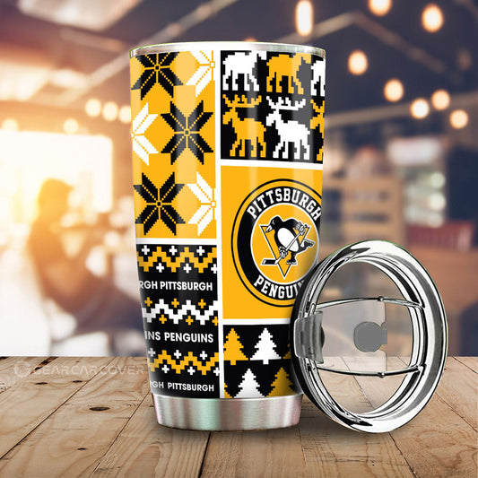 Pittsburgh Penguins Tumbler Cup Custom Ugly Style Car Accessories - Gearcarcover - 1