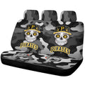 Pittsburgh Pirates Car Back Seat Covers Skull Theme Collection - Gearcarcover - 1