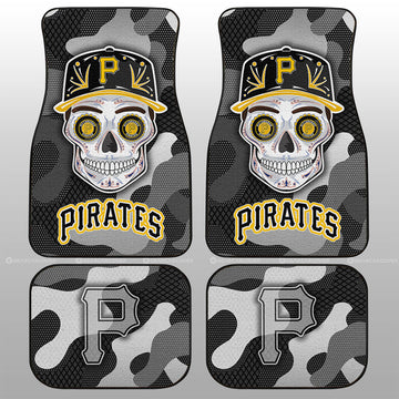 Pittsburgh Pirates Car Floor Mats Skull Theme Collection - Gearcarcover - 1