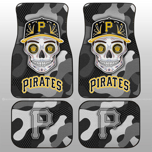 Pittsburgh Pirates Car Floor Mats Skull Theme Collection - Gearcarcover - 1