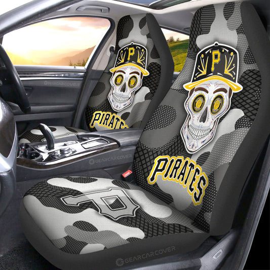 Pittsburgh Pirates Car Seat Covers Skull Theme Collection - Gearcarcover - 1