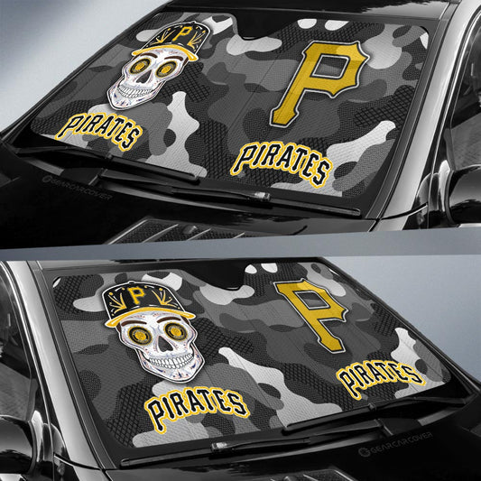 Pittsburgh Pirates Car Sunshade Skull Theme Collection - Gearcarcover - 2