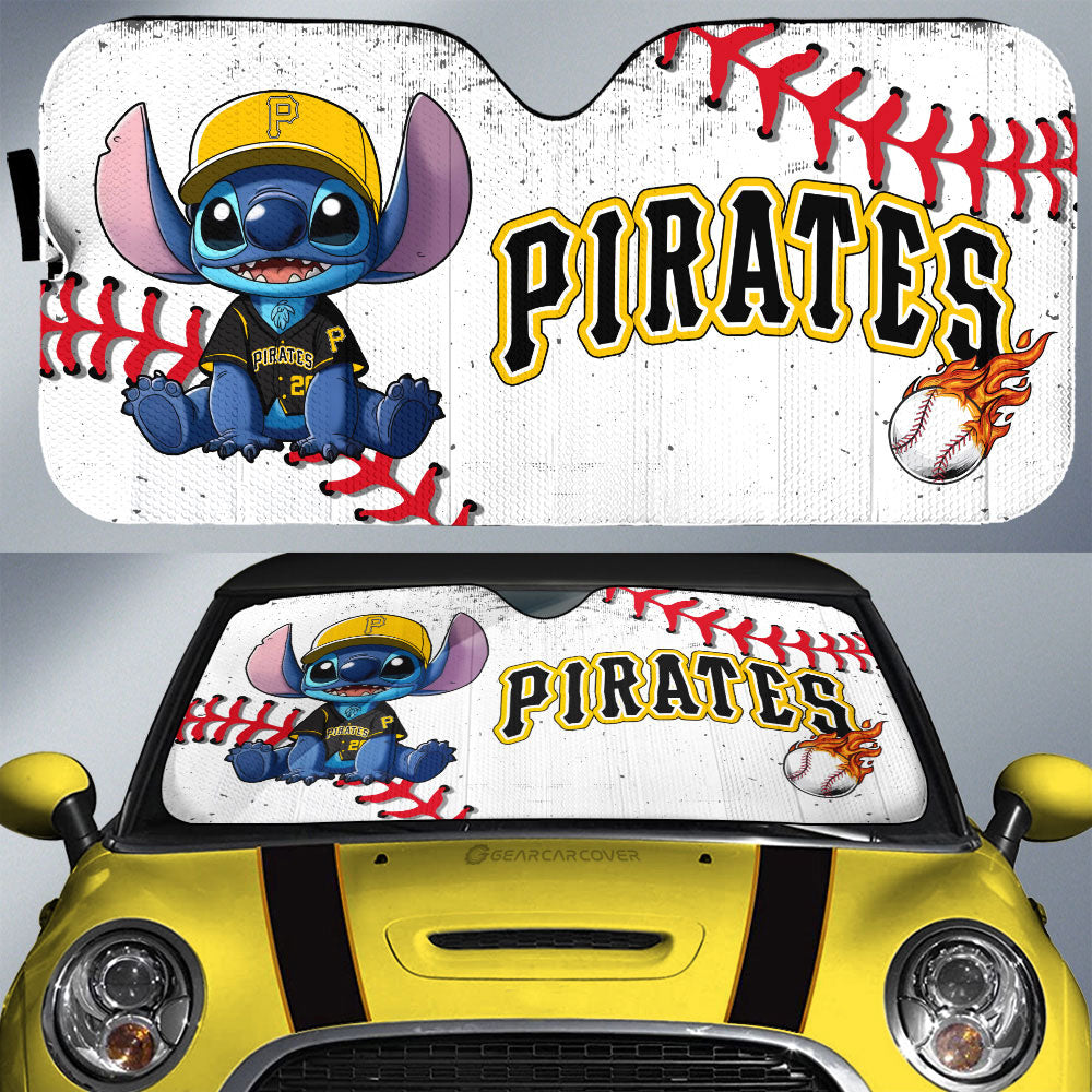Pittsburgh Pirates Car Sunshade Stitch Theme Collection - Gearcarcover - 1
