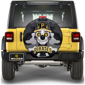 Pittsburgh Pirates Spare Tire Covers Camera Hole Skull Theme Collection - Gearcarcover - 1