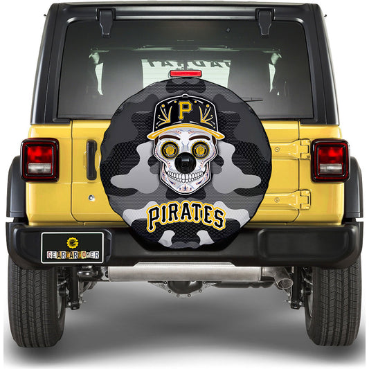 Pittsburgh Pirates Spare Tire Covers Camera Hole Skull Theme Collection - Gearcarcover - 1