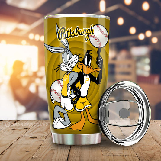 Pittsburgh Pirates Tumbler Cup Custom Car Accessories - Gearcarcover - 2