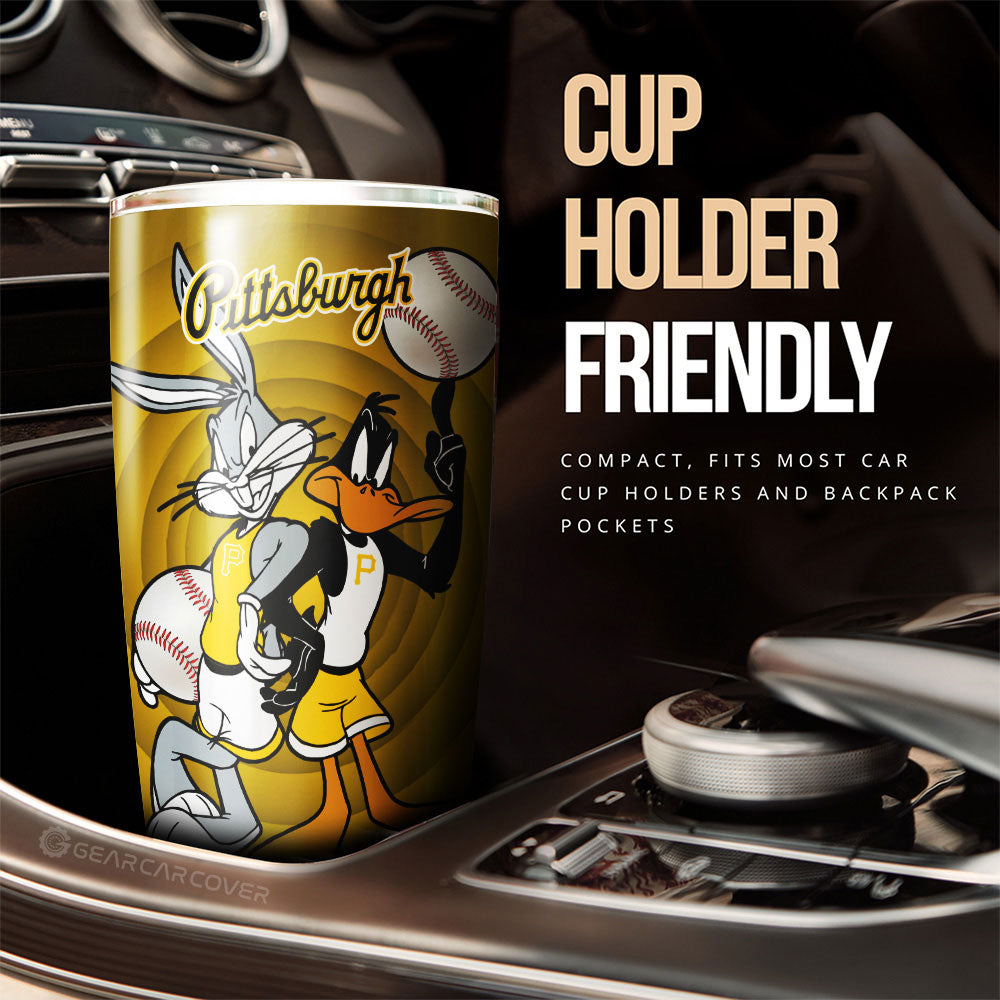Pittsburgh Pirates Tumbler Cup Custom Car Accessories - Gearcarcover - 3