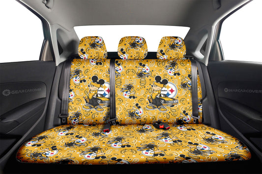 Pittsburgh Steelers Car Back Seat Covers Cartoon Theme Collection - Gearcarcover - 2