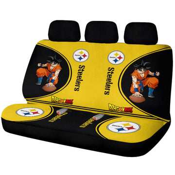 Pittsburgh Steelers Car Back Seat Covers Custom Car Accessories For Fans - Gearcarcover - 1