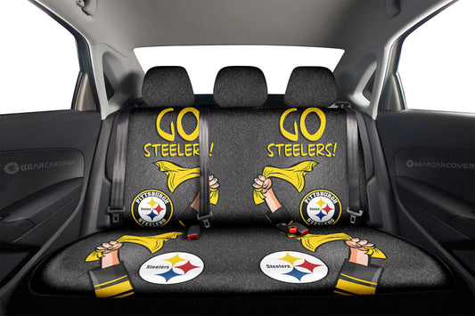 Pittsburgh Steelers Car Back Seat Covers Custom Car Accessories - Gearcarcover - 2