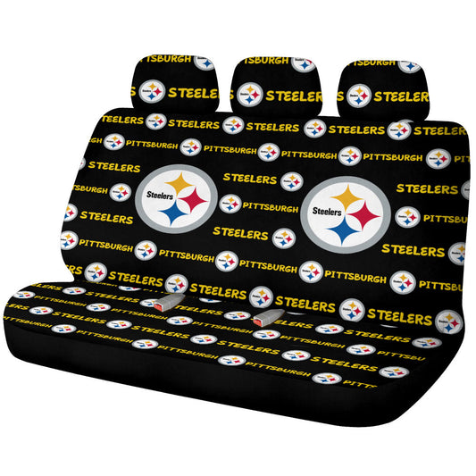Pittsburgh Steelers Car Back Seat Covers Sporty Team Collection - Gearcarcover - 1