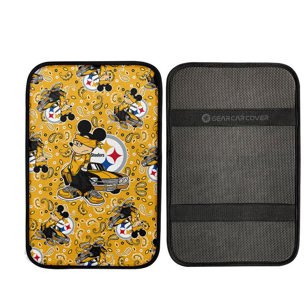 Pittsburgh Steelers Car Center Console Cover Cartoon Theme Collection - Gearcarcover - 2
