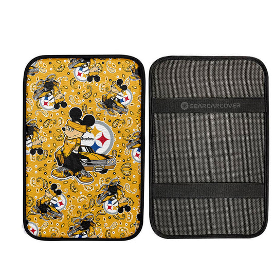 Pittsburgh Steelers Car Center Console Cover Cartoon Theme Collection - Gearcarcover - 2