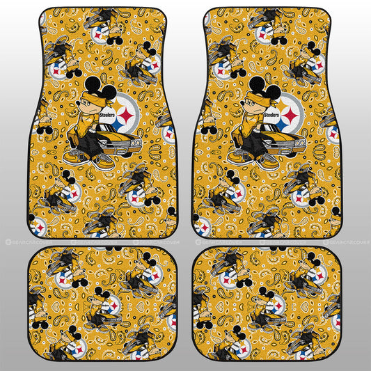 Pittsburgh Steelers Car Floor Mats Cartoon Theme Collection - Gearcarcover - 1