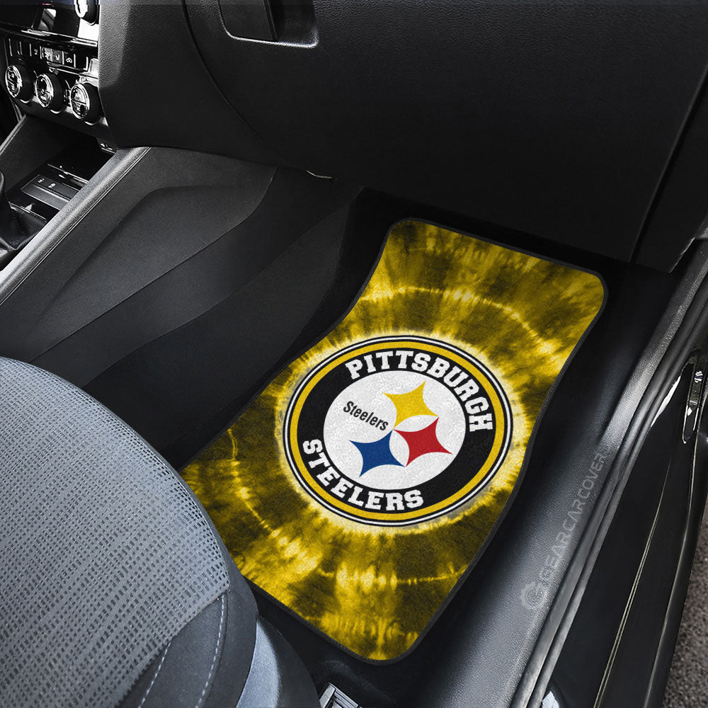 Pittsburgh Steelers Car Floor Mats Custom Tie Dye Car Accessories - Gearcarcover - 3