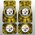 Pittsburgh Steelers Car Floor Mats Custom Tie Dye Car Accessories - Gearcarcover - 1