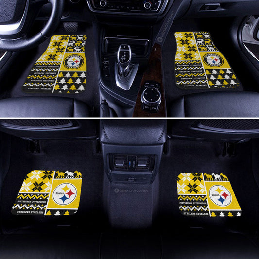 Pittsburgh Steelers Car Floor Mats Custom Ugly Style Car Accessories - Gearcarcover - 2