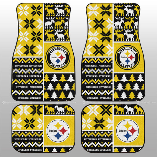Pittsburgh Steelers Car Floor Mats Custom Ugly Style Car Accessories - Gearcarcover - 1
