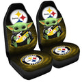 Pittsburgh Steelers Car Seat Covers Baby Yoda Car Accessories For Fan - Gearcarcover - 3