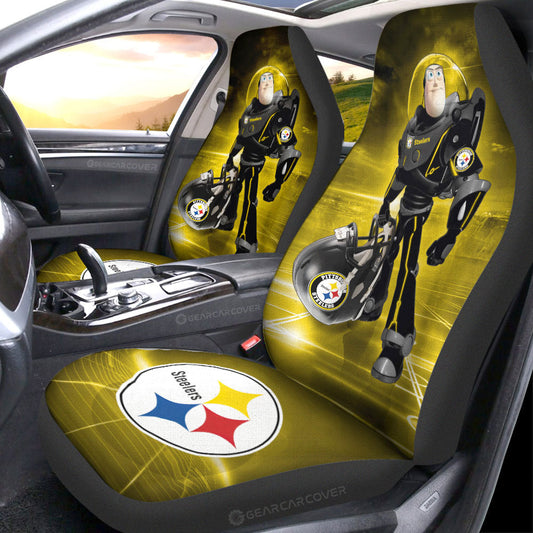 Pittsburgh Steelers Car Seat Covers Buzz Lightyear Car Accessories For Fan - Gearcarcover - 1