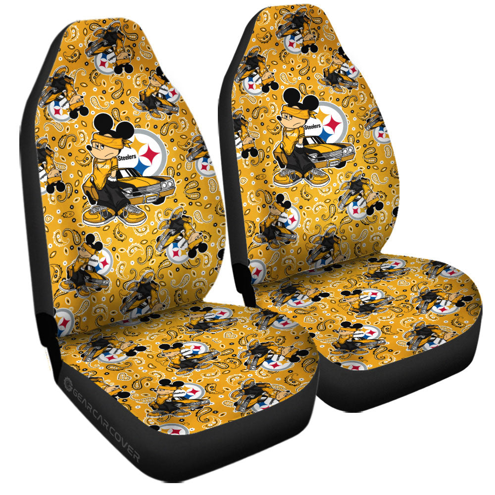 Pittsburgh Steelers Car Seat Covers Cartoon Theme Collection - Gearcarcover - 3