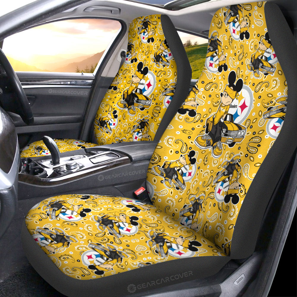 Pittsburgh Steelers Car Seat Covers Cartoon Theme Collection - Gearcarcover - 1