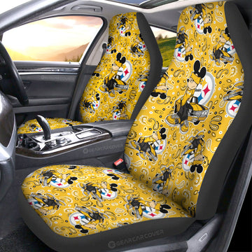Pittsburgh Steelers Car Seat Covers Cartoon Theme Collection - Gearcarcover - 1
