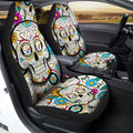 Pittsburgh Steelers Car Seat Covers Custom Sugar Skull Car Accessories - Gearcarcover - 2