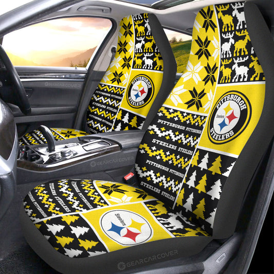 Pittsburgh Steelers Car Seat Covers Custom Ugly Style Car Accessories - Gearcarcover - 1