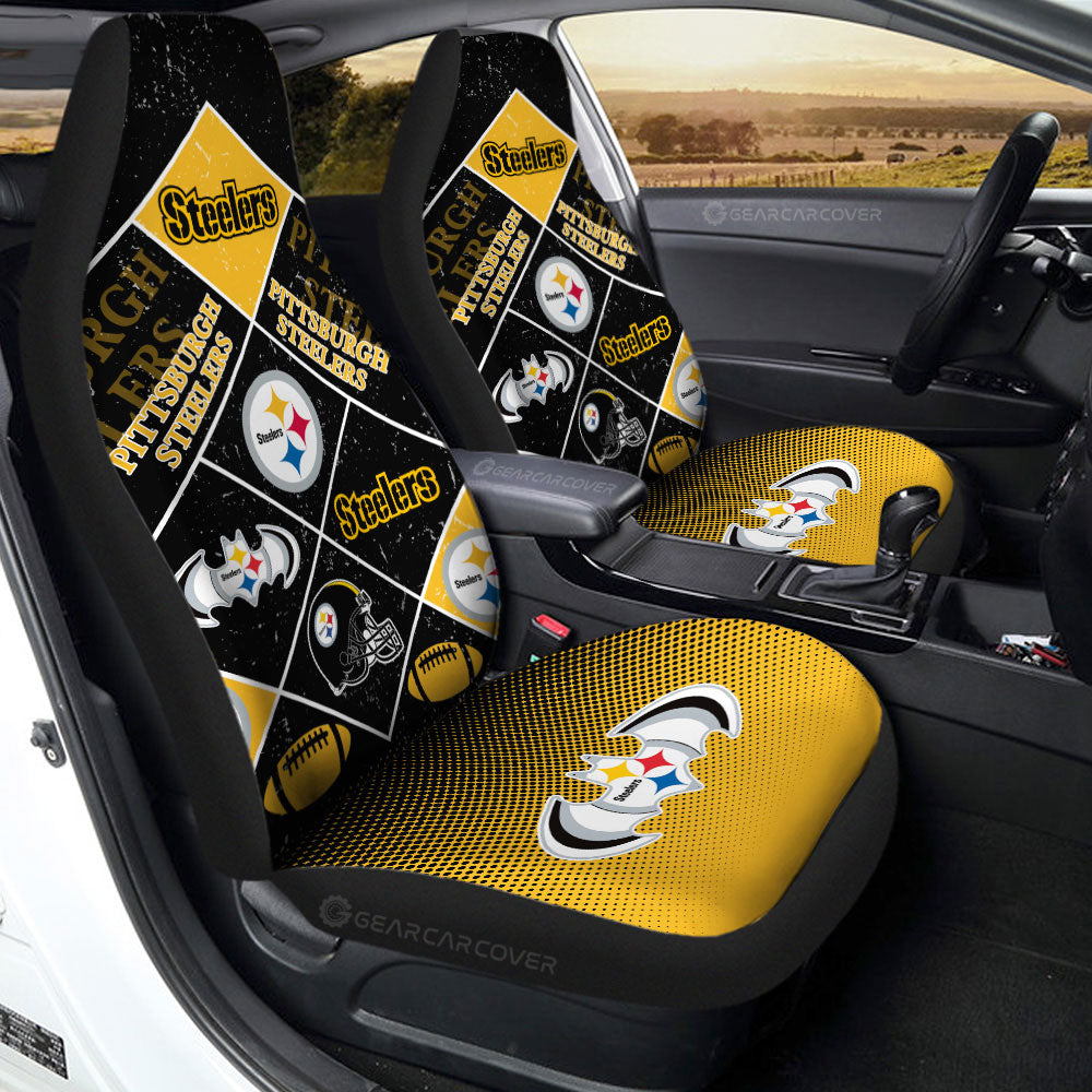 Pittsburgh Steelers Car Seat Covers Sporty Team Collection - Gearcarcover - 2