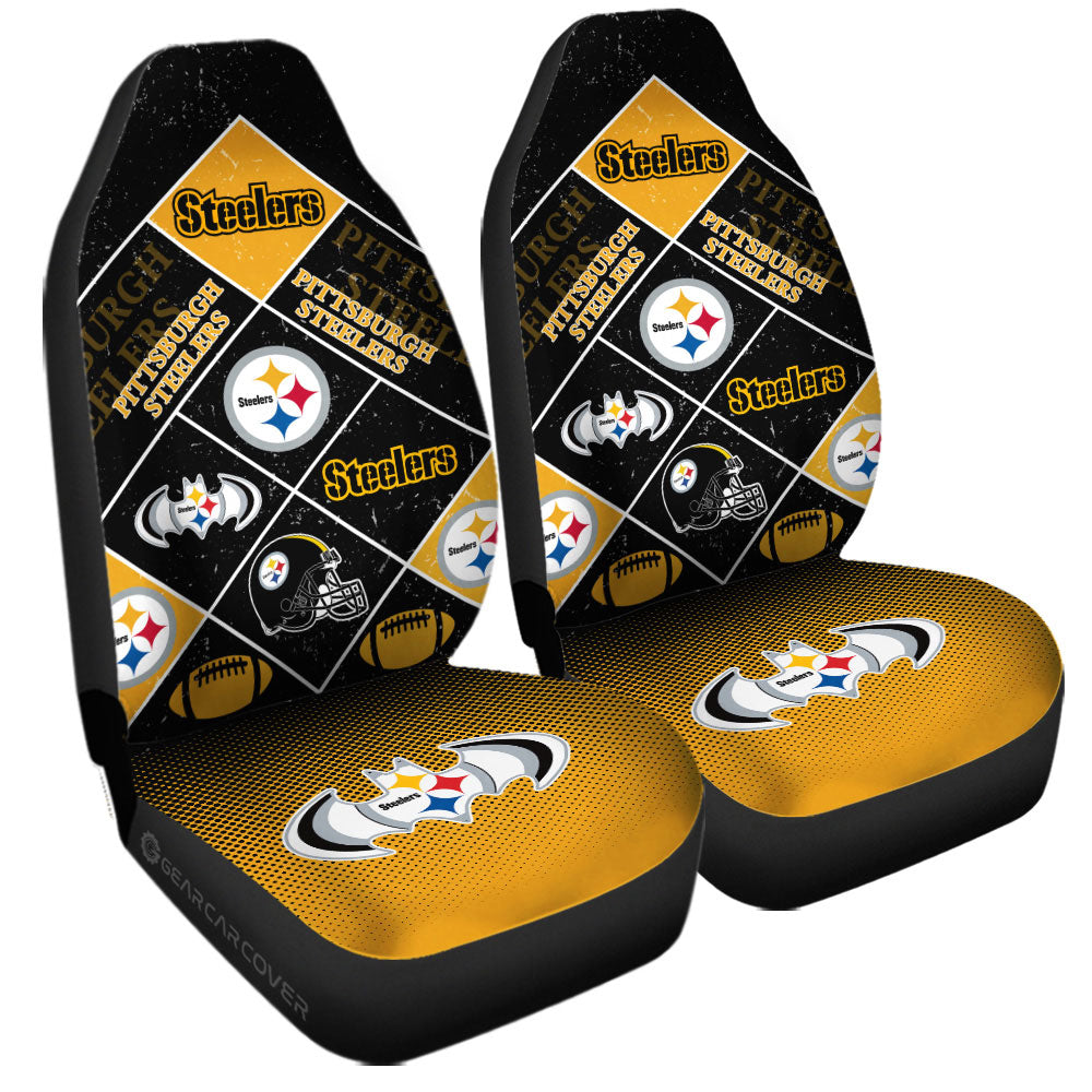 Pittsburgh Steelers Car Seat Covers Sporty Team Collection - Gearcarcover - 3