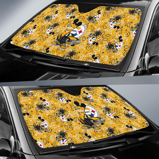 Pittsburgh Steelers Car Sunshade Cartoon Theme Collection - Gearcarcover - 2