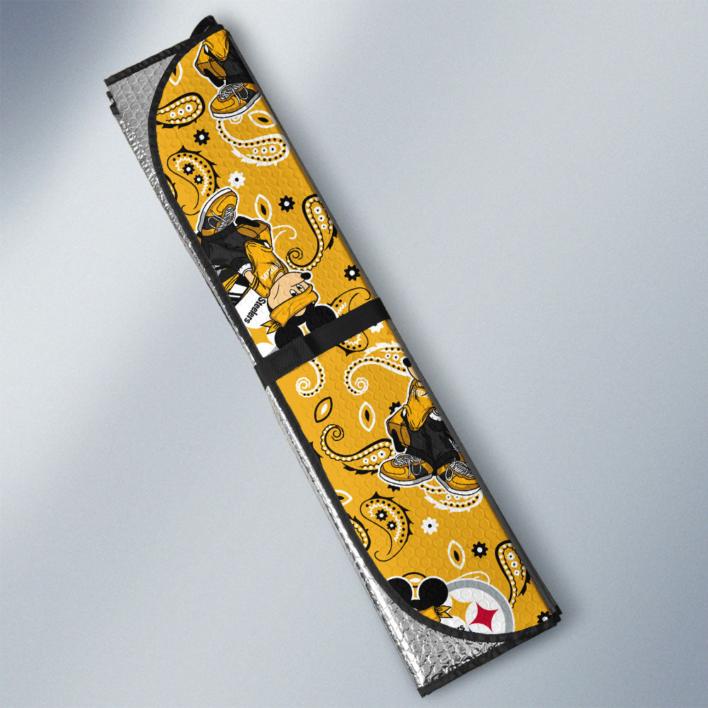 Pittsburgh Steelers Car Sunshade Cartoon Theme Collection - Gearcarcover - 3