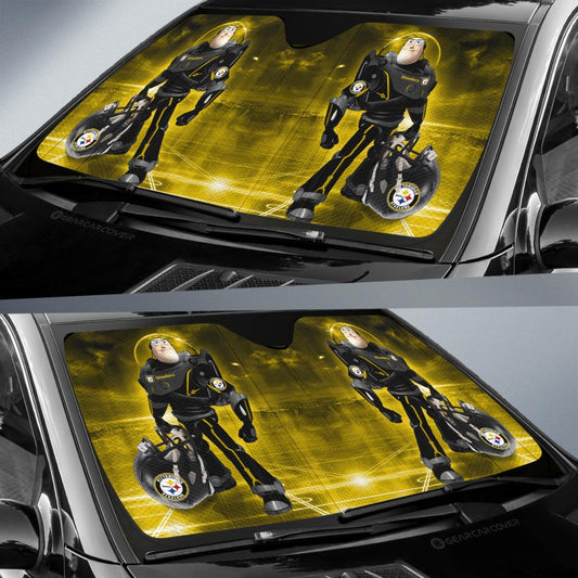 Pittsburgh Steelers Car Sunshade Custom Car Accessories For Fan - Gearcarcover - 2