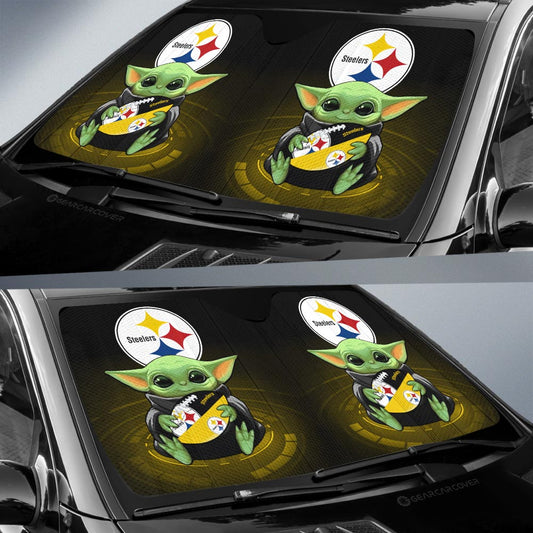 Pittsburgh Steelers Car Sunshade Custom Car Accessories For Fan - Gearcarcover - 2