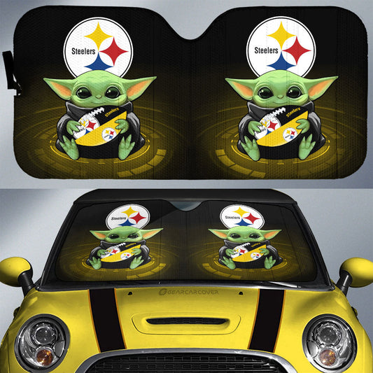 Pittsburgh Steelers Car Sunshade Custom Car Accessories For Fan - Gearcarcover - 1