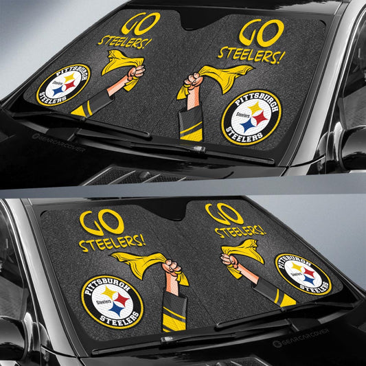 Pittsburgh Steelers Car Sunshade Custom Car Accessories - Gearcarcover - 2