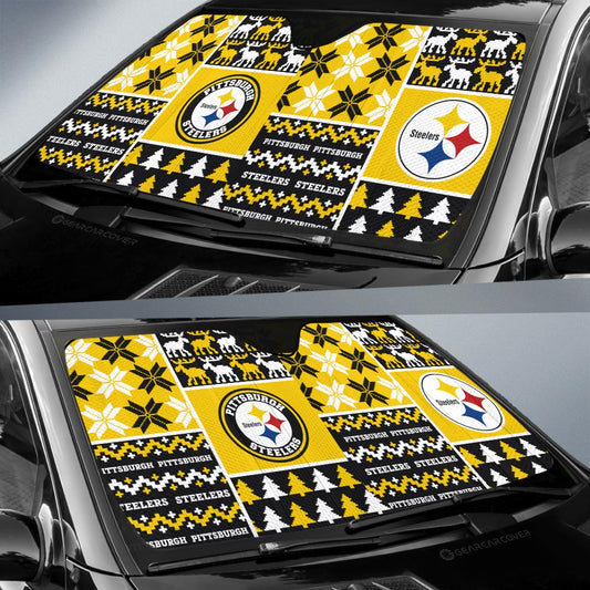 Pittsburgh Steelers Car Sunshade Custom Ugly Style Car Accessories - Gearcarcover - 2