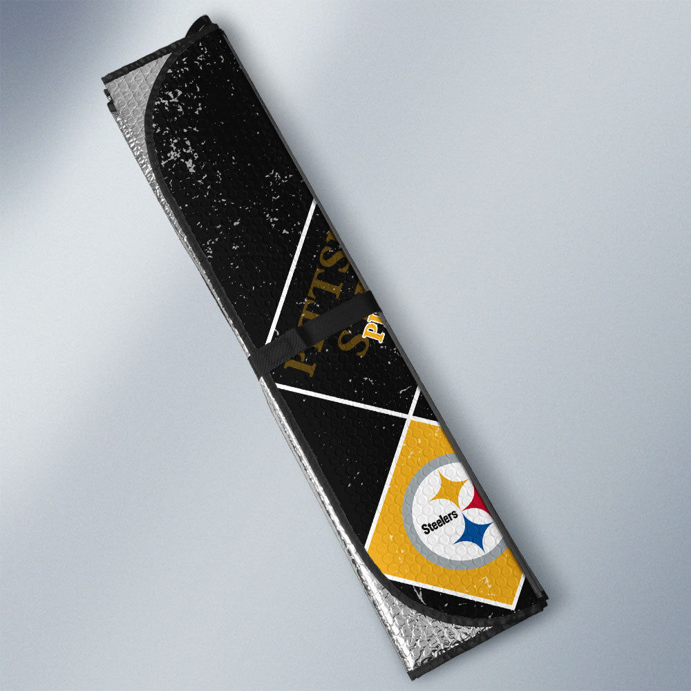 Pittsburgh Steelers Car Sunshade Sporty Team Collection - Gearcarcover - 3