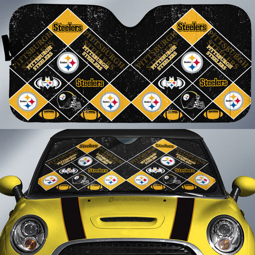 Pittsburgh Steelers Car Sunshade Sporty Team Collection - Gearcarcover - 1