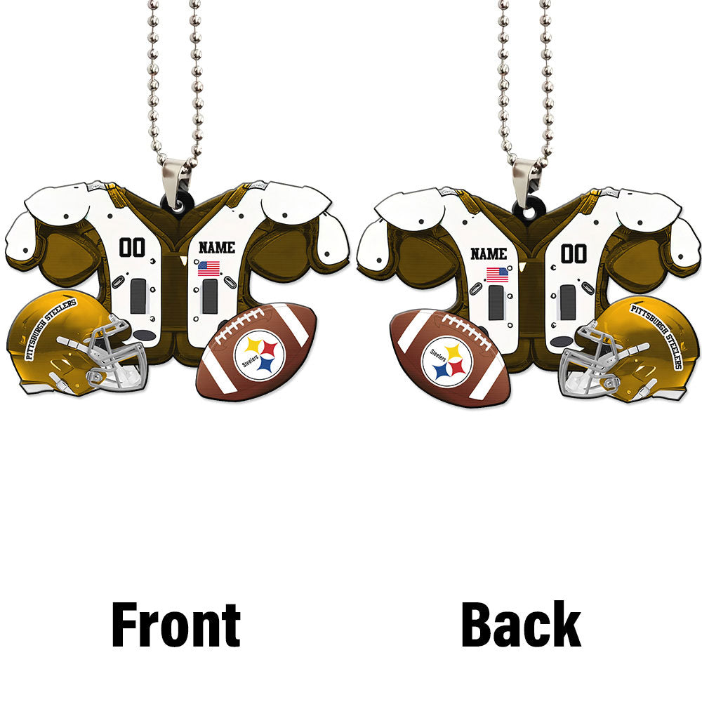 Pittsburgh Steelers Ornament Personalized Uniforms Collection - Gearcarcover - 4