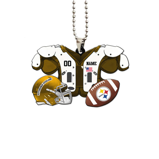 Pittsburgh Steelers Ornament Personalized Uniforms Collection - Gearcarcover - 1