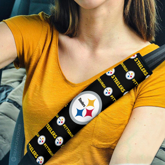 Pittsburgh Steelers Seat Belt Covers Sporty Team Collection - Gearcarcover - 2