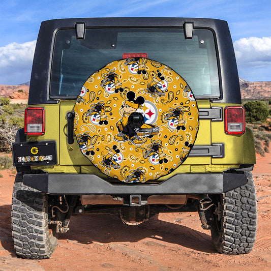 Pittsburgh Steelers Spare Tire Covers Camera Hole Cartoon Theme Collection - Gearcarcover - 2