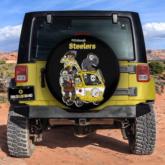Pittsburgh Steelers Spare Tire Covers Horror Characters Car Accessories - Gearcarcover - 2